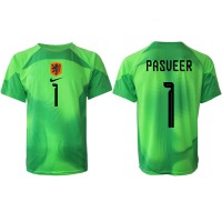 Camisa de time de futebol Holanda Remko Pasveer #1 Goleiro Replicas 1º Equipamento Mundo 2022 Manga Curta